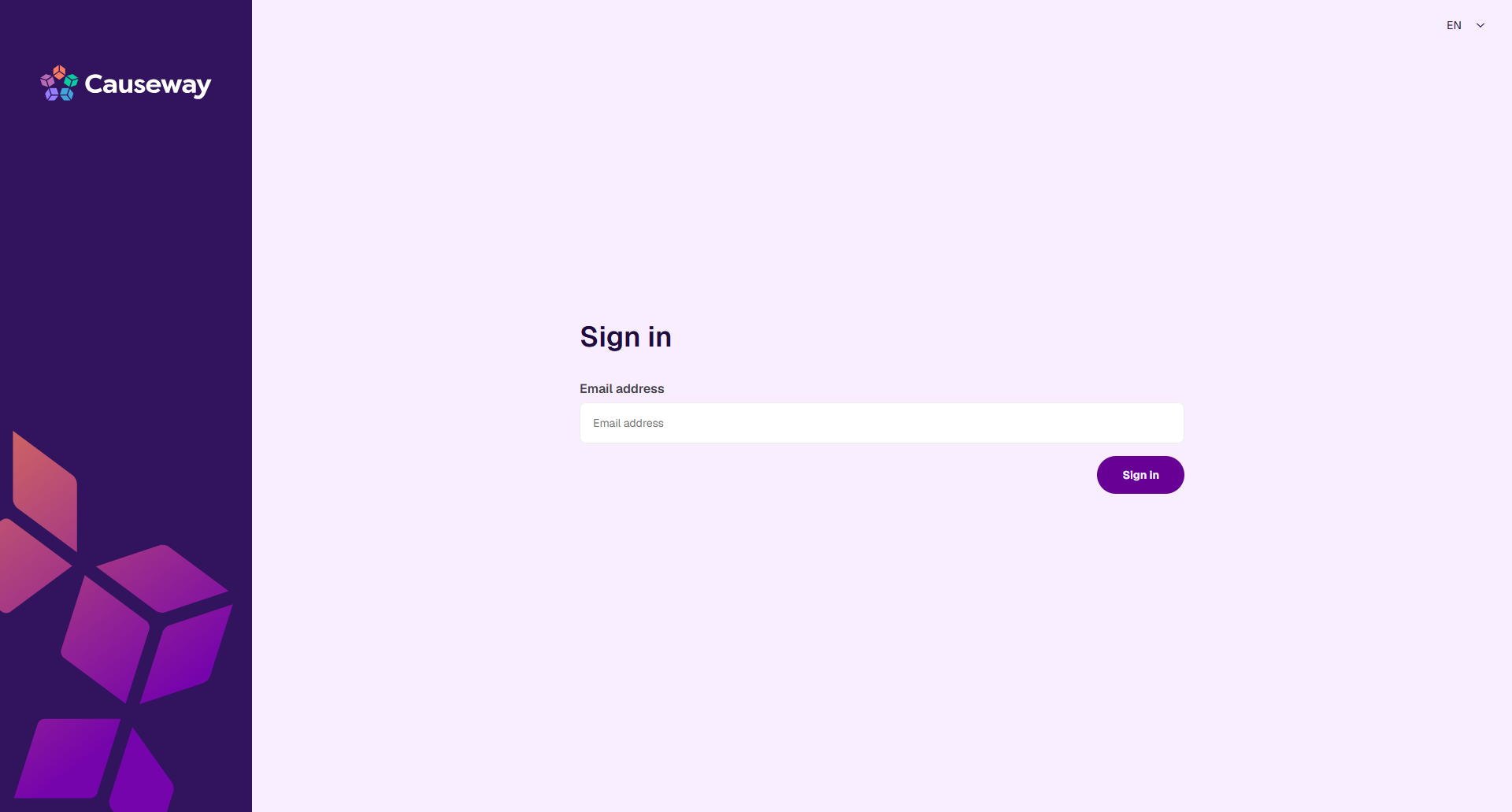 CausewayOne login page