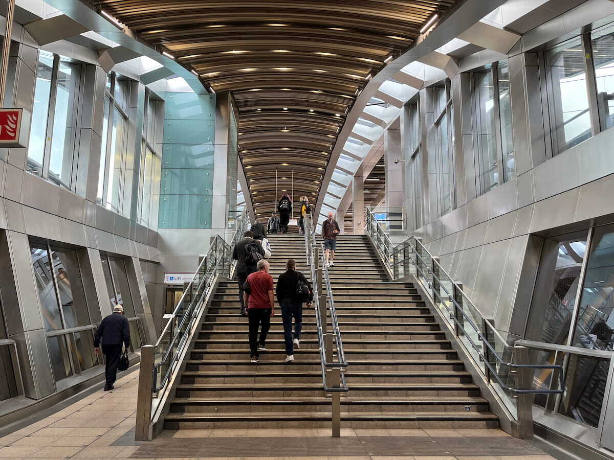Modern tube station