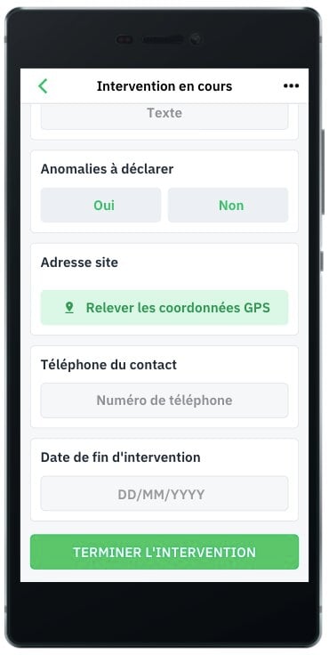 Rapport sur l'application