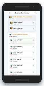 Opérateur connecté. Application mobile. Formulaire interactif Ermeo. Suivi d'intervention.