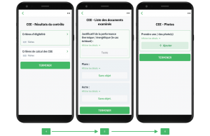 Application mobile Ermeo (IOS, Android) destinée aux techniciens, opérateurs terrain, experts terrain. Formulaires interactifs pour la réalisation d'audit (CEE). Optimiser vos certificats d'économie d'énergie digitalisé