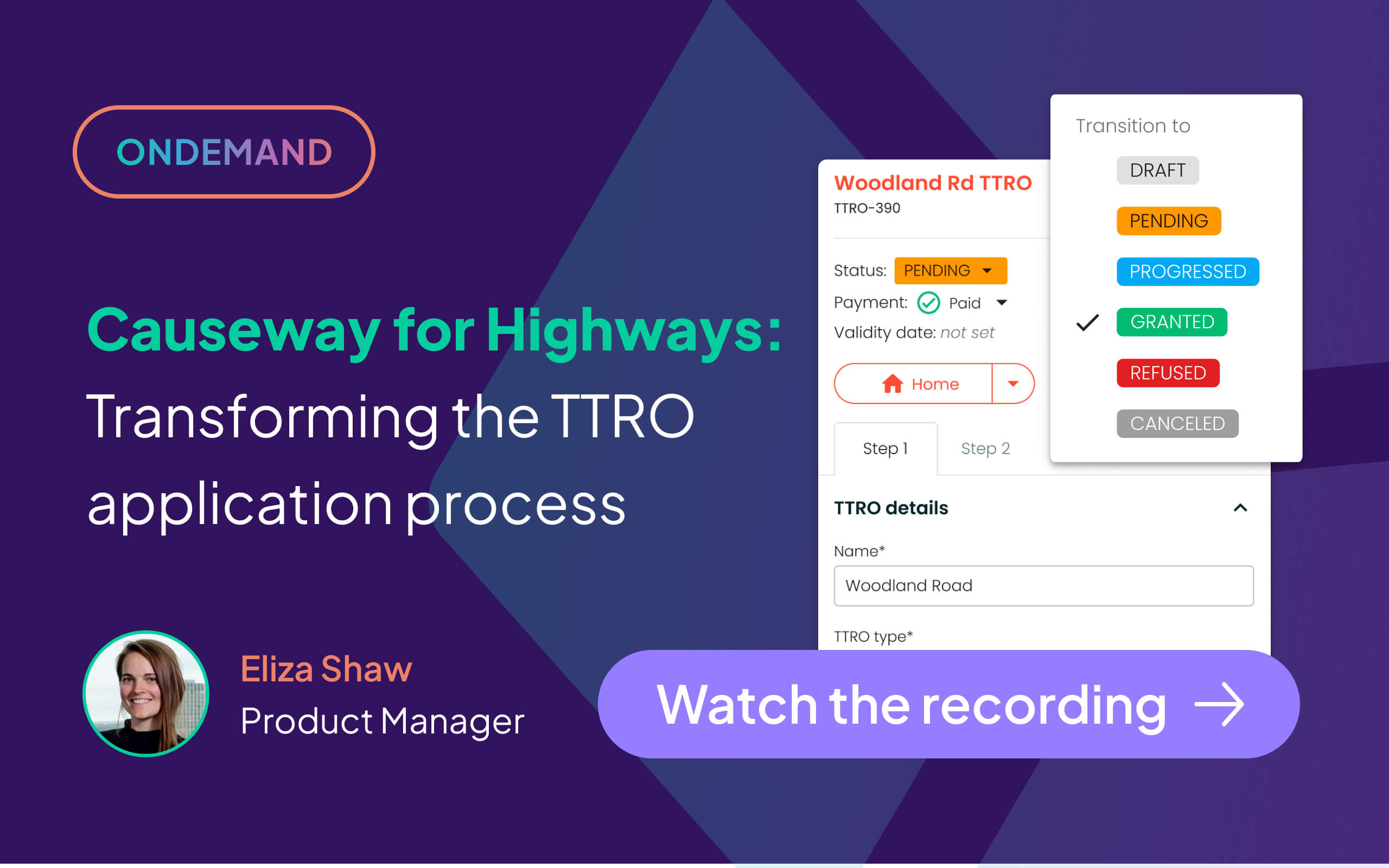Causeway for highways: Transforming the TTRO application process