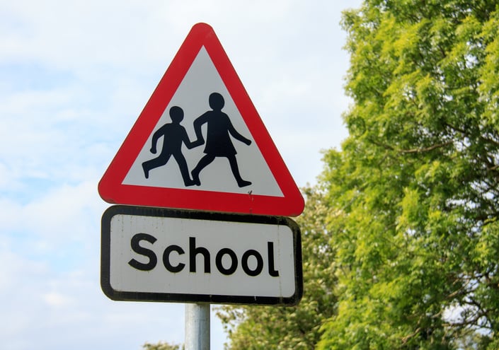 school sign