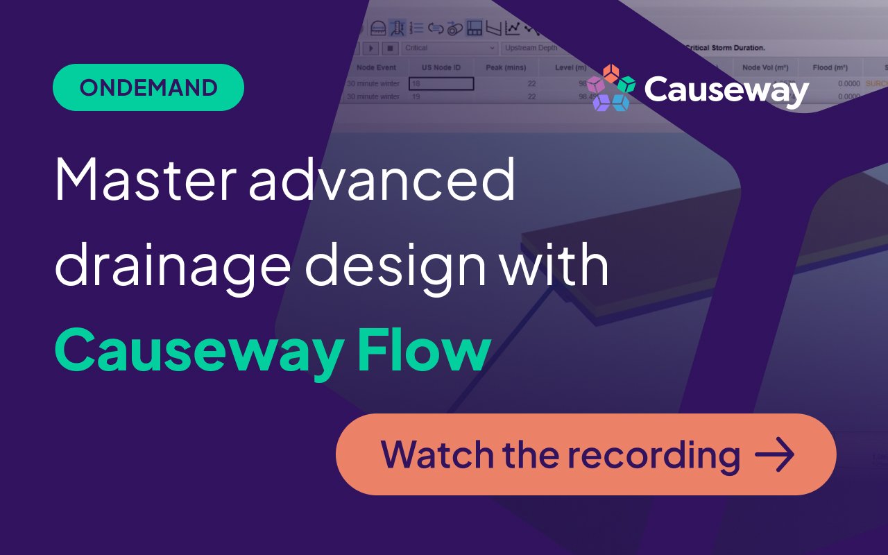 Master advanced drainage design with Causeway Flow