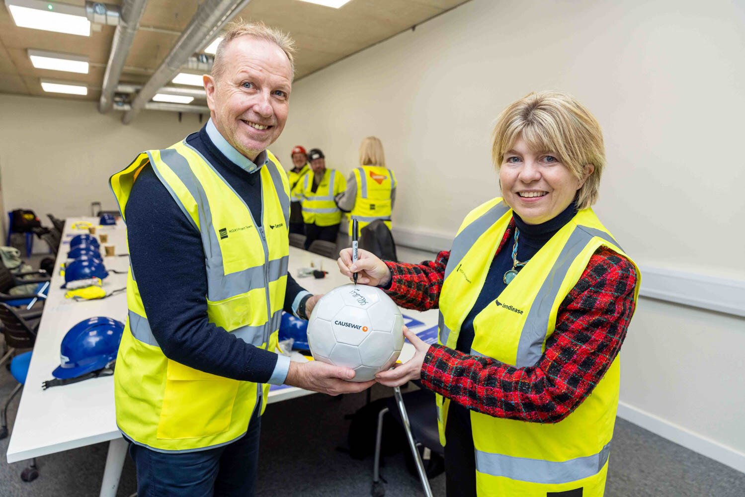 Ex-England footballer Trevor Steven meets Minister to discuss mental health epidemic in construction