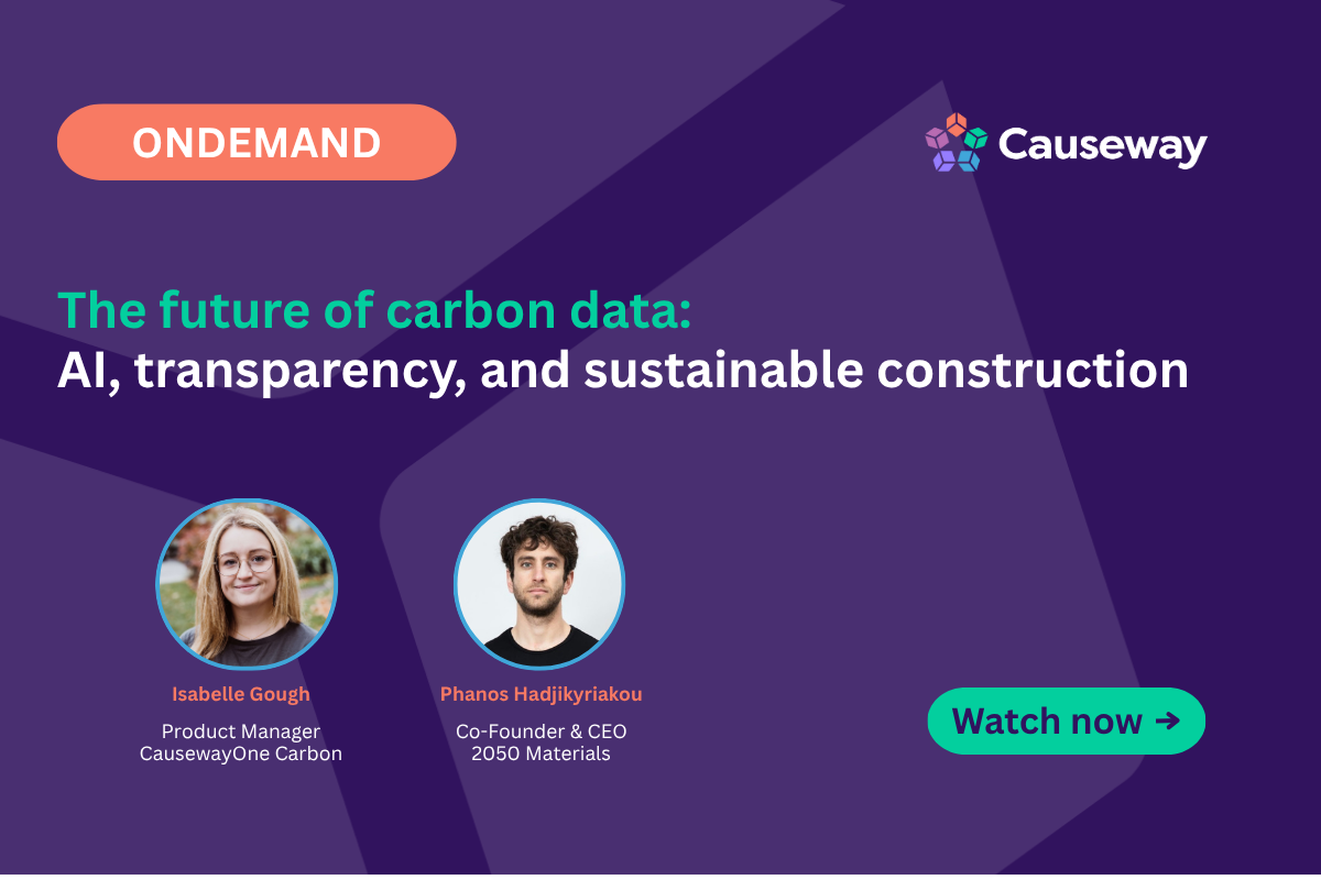 The future of carbon data – AI, transparency, and sustainable construction